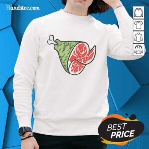 Funny cartoon sweatshirt featuring official ham slices design, perfect for casual wear and humor lovers.