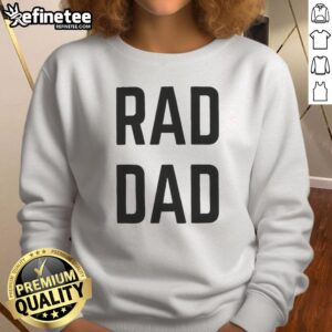 Alysa Liu in a Rad Dad sweatshirt, showcasing her stylish look and personality at a public event.
