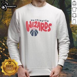 Good Washington Wizards bubble sweatshirt featuring team colors and logo, perfect for fans and cozy wear.