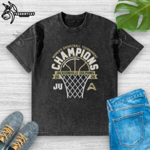 Good Ju Dolphins Blue 84 2026 Asun Women's Basketball Tournament Champions T-Shirt - Image 6