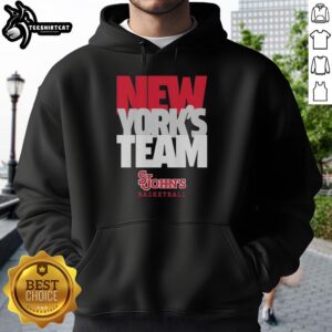 Premium New York's Team St. John's Red Storm hoodie showcasing bold logo and stylish design for fans.