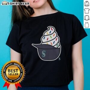 Original Seattle Mariners Ice Cream Ladies Tee featuring vibrant team colors and a stylish design for fans.