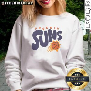 Good Phoenix Suns bubble sweatshirt in vibrant colors, perfect for fans looking to showcase team spirit and style.