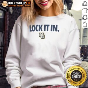 Official Marquette Golden Eagles 2026 Lock It In Sweatshirt featuring team colors and logo.