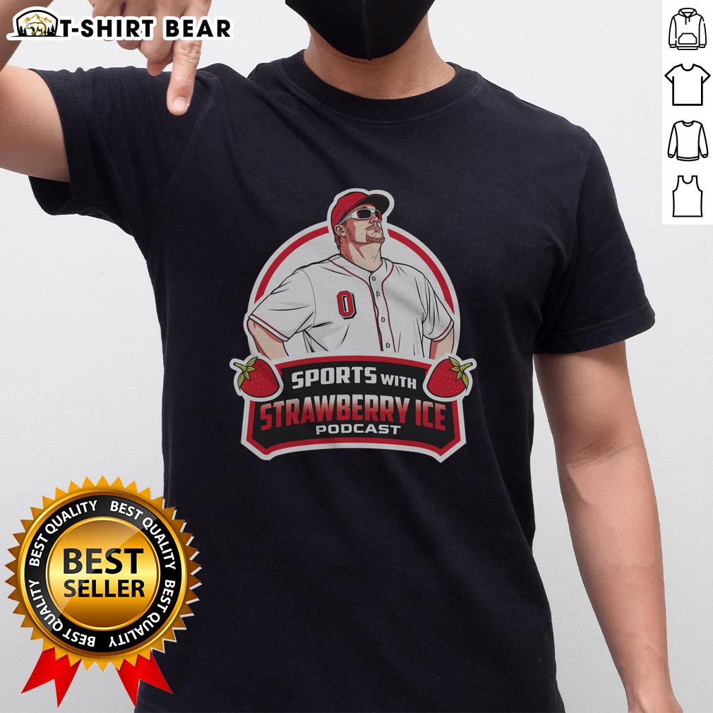 Official Baseball With Strawberry Ice T Shirt Official Baseball With Strawberry Ice T-Shirt featuring a vibrant design perfect for baseball fans and summer wear.