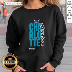 Nice Charlotte Hornets Playoff NBA 2026 sweatshirt in vibrant colors, perfect for fans supporting their team.