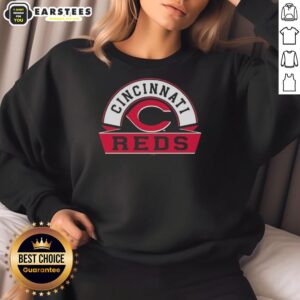 Awesome Cincinnati Reds Phase Banner Arch Sweatshirt featuring team logo and vibrant colors, perfect for fans.