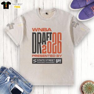 Top WNBA Draft 2026 event featuring State Street Investment Management, celebrating 30 years with a stylish washed t-shirt.