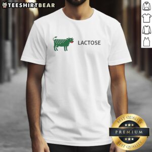Good Lactose Cow Logo T-Shirt featuring a playful cow graphic, perfect for dairy lovers and lactose enthusiasts.