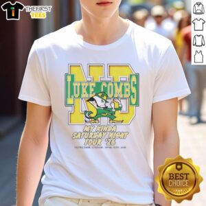 Nice Luke Combs exclusive Notre Dame T-shirt featuring bold graphics and a comfortable fit, perfect for fans and casual wear.