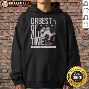 Alt Text: Awesome Alex Ovechkin The Gr8est Of All Time Hoodie featuring vibrant graphics and cozy design for fans.