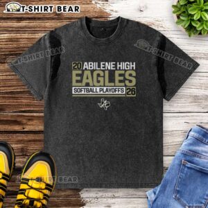 2026 Nice Abilene High Softball Eagles playoffs washed t-shirt showcasing team spirit and vibrant colors.