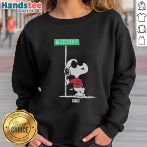 Alt Text: Official Snoopy Kith for Peanuts Joe Cool street sweatshirt featuring vibrant graphics and a stylish design.