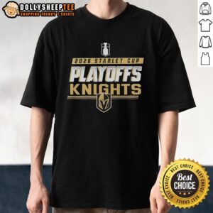 Alt Text: Good Vegas Golden Knights NHL 2026 Stanley Cup Playoffs T-Shirt featuring team logo and playoff graphics.