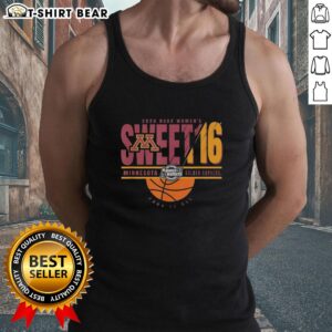 Golden Gophers NCAA Women's Sweet 16 2026 tank top, featuring vibrant team colors and stylish design for March Madness fans.