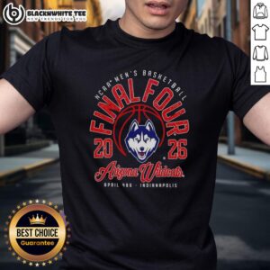 UConn Huskies vs Arizona Wildcats NCAA Men's Basketball Final Four 2026 T-shirt design, featuring team logos and vibrant colors.