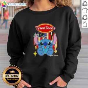 Good Stitch Like Tyson Foods USA Flag Sweatshirt featuring a patriotic design for casual wear.