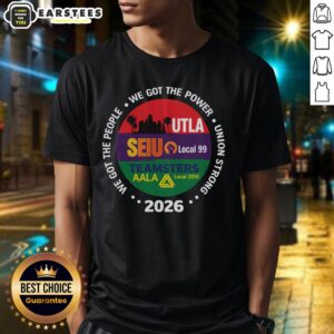 Good Utla Seiu Aala Labor Movement T-Shirt featuring bold graphics promoting workers' rights and solidarity.