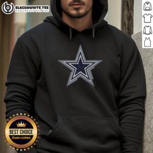 Official Dallas Cowboys Rivet Logo Hoodie featuring the iconic star logo, perfect for fans and stylish wear.