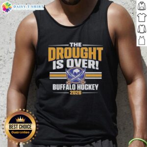 Good Buffalo Sabres Hockey Playoffs 2026 tank top celebrating the end of the drought with vibrant team colors.