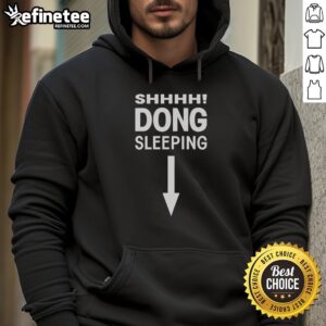 Cozy Premium Shhhh Dong Sleeping Hoodie in soft fabric, perfect for ultimate comfort and relaxation during sleep.
