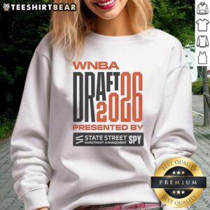 Official WNBA Draft 2026 sweatshirt celebrating 30th season, featuring logo and stylish design for fans.
