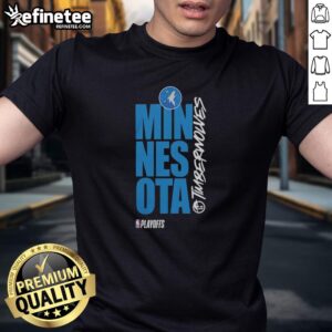 Hot Minnesota Timberwolves Playoff NBA 2026 T-shirt featuring team logo and vibrant colors for fans.