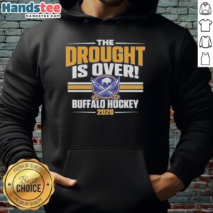 Buffalo Sabres Hockey Playoffs 2026 hoodie celebrating the end of the playoff drought with bold team graphics.