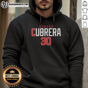 Stylish Nice Edward Cubrera 30 hoodie in black, perfect for fans seeking trendy sports apparel.