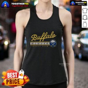 Women's Local Pride Tank Top featuring Good Buffalo Sabres Hockey Club logo, perfect for fans and casual wear.