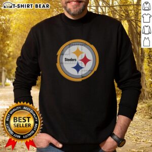 Cozy Nice Pittsburgh Steelers Rivet Logo Sweatshirt featuring bold team colors and unique design for fans.