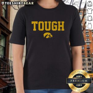Alt Text: Top Iowa Basketball Tough Ladies Tee featuring a bold design perfect for female fans of Iowa basketball.