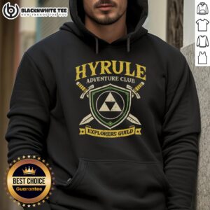 Premium Hyrule Adventure Club Hoodie featuring a stylish design, perfect for gamers and fans of the Hyrule universe.