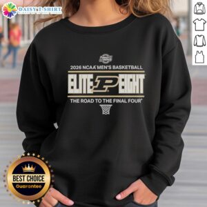 Good Purdue Boilermakers NCAA Men's Basketball Elite Eight 2026 sweatshirt showcasing team spirit and Final Four aspirations.