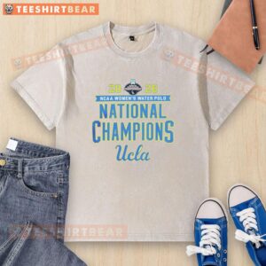 Alt Text: UCLA Bruins celebrate 2026 NCAA Women's Water Polo National Championship victory in a stylish washed t-shirt.