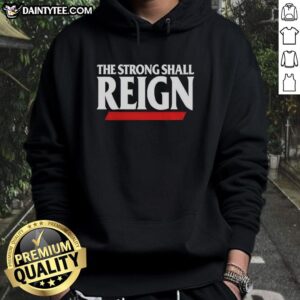 Original The Strong Shall Reign Cincinnati Bearcats Hoodie in black, showcasing team spirit and stylish design.