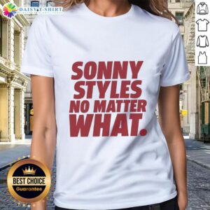 Nice Sonny Styles No Matter What Washington Commanders NFL Fans Ladies Tee in vibrant colors, perfect for team spirit.