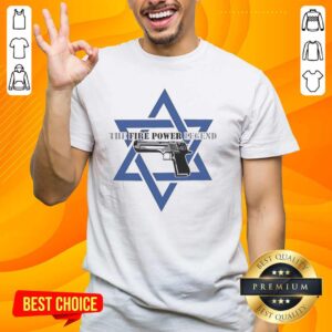Pretty The Fire Power Legend Israel T-Shirt featuring a vibrant design and bold graphics for stylish fans.
