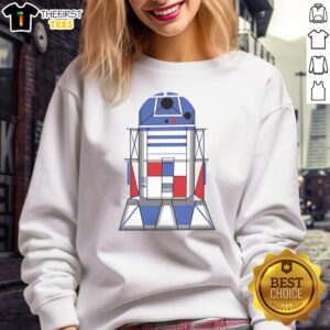 Stylish Nice R2 abstract sweatshirt featuring vibrant colors and a modern design, perfect for casual wear.