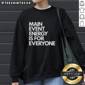Pretty Brock Manning Main Event is 4 Everyone sweatshirt in vibrant colors, perfect for casual wear and fan support.