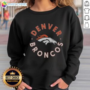 Top Denver Broncos circle sweatshirt featuring the team logo in vibrant colors, perfect for fans and casual wear.