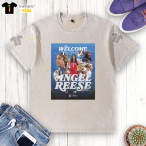 Top Angel Reese Welcome to the Atlanta Dream Signature Washed T-Shirt featuring vibrant graphics and a comfortable fit.