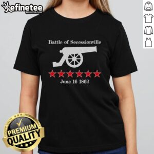 Hot The Battle Of Secessionville Civil War cannon design on a ladies tee, showcasing historical significance since 1862.