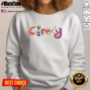 Premium Cincy Sushi Sweatshirt featuring a stylish design, perfect for sushi lovers and casual wear enthusiasts.
