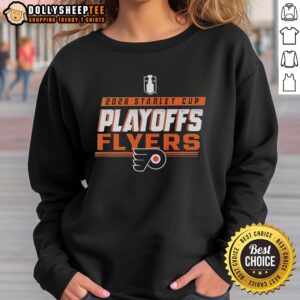 Good Philadelphia Flyers NHL 2026 Stanley Cup Playoffs sweatshirt featuring team logo and vibrant colors.
