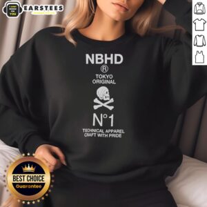 Good-Nbhd-R-Tokyo Original N1 Technical Apparel Craft with Pride Sweatshirt in stylish urban setting.
