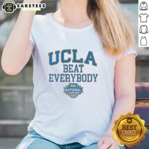 Awesome UCLA Bruins WBB Beat Everybody Ladies Tee showcasing team spirit and style for women's basketball fans.