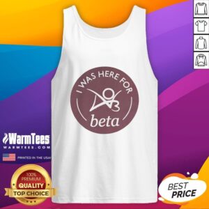 Alt Text: Premium I Was Here tank top featuring a stylish design, perfect for casual wear and summer outings.