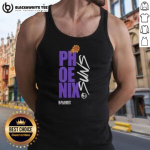 Top Phoenix Suns Playoff NBA 2026 tank top featuring team colors and logo, perfect for fans supporting their team.