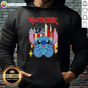 Good Stitch Like TJ Maxx USA Flag Hoodie featuring vibrant colors and a stylish design for patriotic fashion lovers.